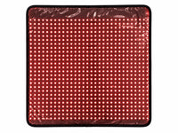 Binnenkant van de Liroma Flex met alle rode leds aan in een dicht raster