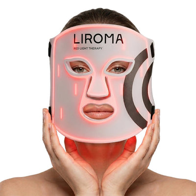 GLOW® LED Gezichtsmasker - Lichttherapie met Nabij-Infrarood & Roodlicht - Liroma