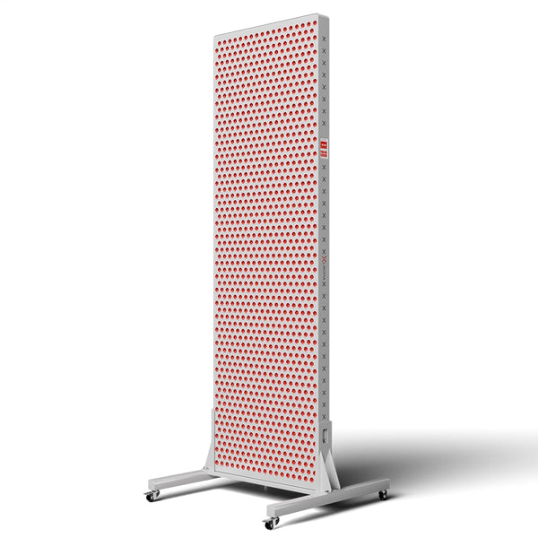 Liroma PrimeFORCE Ultra Gen5 rood licht therapie paneel op een verrijdbare vloerstandaard