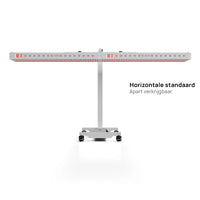 Liroma Multi Gen5 roodlichtlamp horizontaal op de verrijdbare vloerstandaard, apart verkrijgbaar